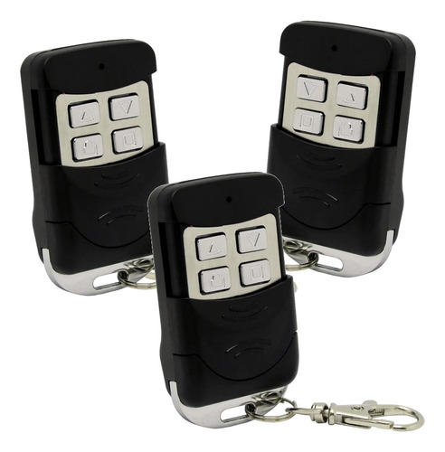 3pcs Controle Remoto Porta Aco Compativel Mega Atron 433mhz