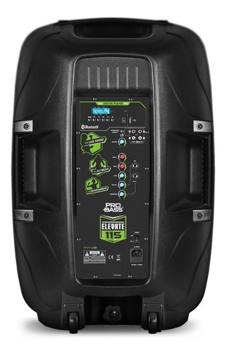 Parlante Pro Bass Elevate 115 con bluetooth negro 110V/220V