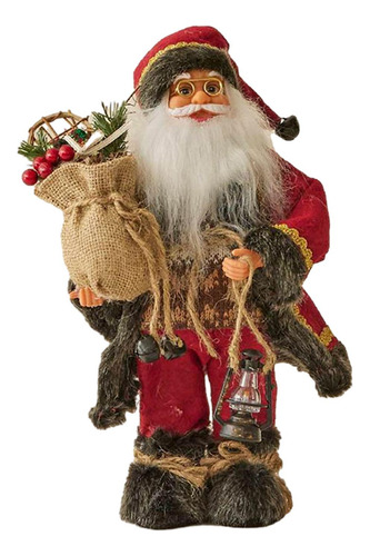 Muñeco Festivo De Papá Noel, Decoración 30 Centímetros