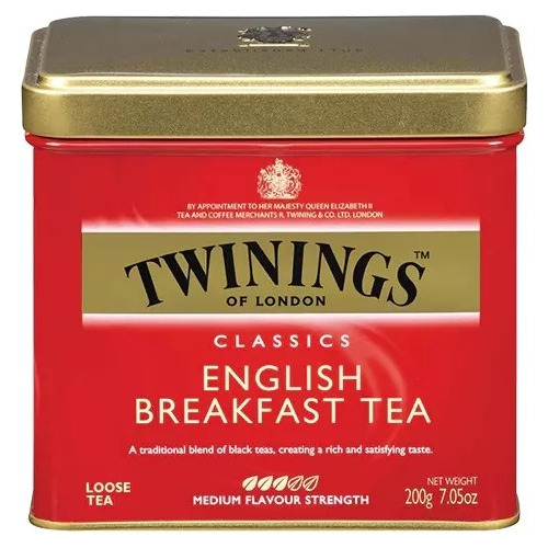 Te Twinings English Breakfast Tea En Hebras Lata 200gr