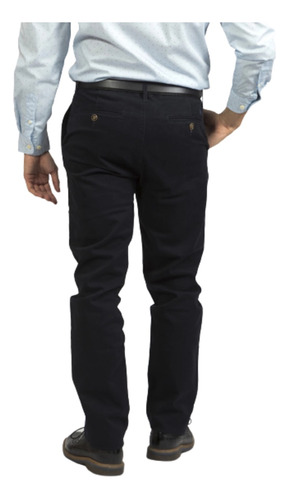 Pantalon Gabardina Algodon Y Elastano Sin Pinzas Talle 60-62