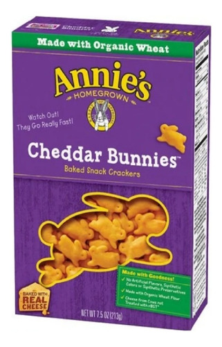 Galletas Saladas Queso Cheddar Annie's 198 Gr