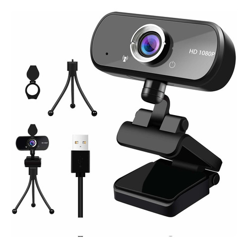 Cam Hd 1080p Camara Usb Pc Computadora Microfono Full