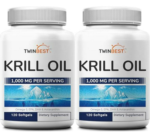 Antártida Krill Oil, 1000mg X 240 Softgels - Omega 3, Epa, Dha