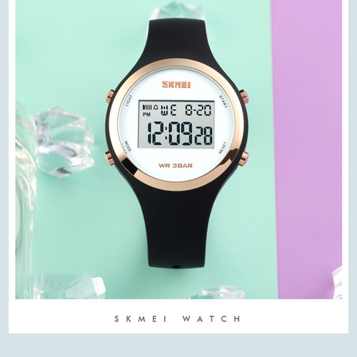Reloj Deportivo Skmei1720 Para Mujer, Reloj Electrónico Impe