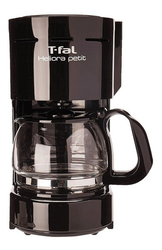 Cafetera Modelo Heliora Petit Antigoteo 4 Tazas Negra T-fal