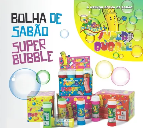 Lança bolhas com jogo na tampa - MATOYS - Bolha de Sabão - Magazine Luiza