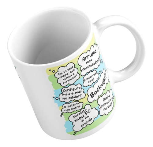 Imagem 6 de 7 de Caneca Flork Profissão Tecnologia Da Informação Ti Combo