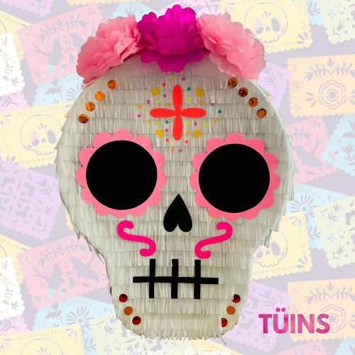 Mini Piñata Calavera Decoración Día De Muertos Catrina Dulce