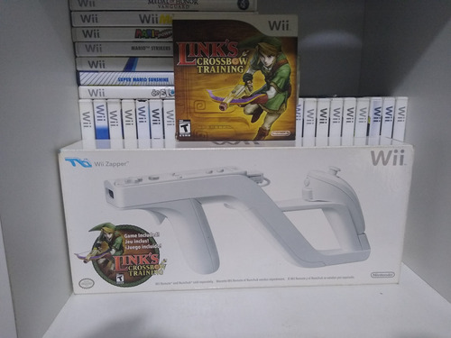 Wii Zapper Original Para Nintendo Wii + Juego Links Crossbow
