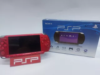 Psp Sony 3000 Slim - Play Station Portable Vibrant Red