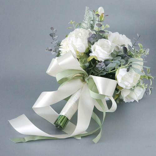 Ramos De Boda Hechos A Mano Para Novia Flores Artificiales