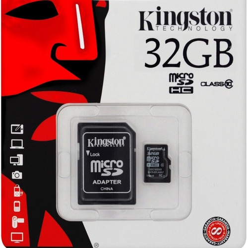 Memoria Micro Sd 32gb Clase 10 Kingston 100 Mb/s Itech* 