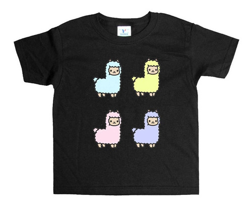 Remera Negra Adultos  Dibujos De Animales R195