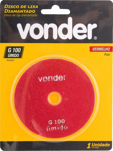 Disco Lixa Diamantado Umido 4 G 100 Vonder