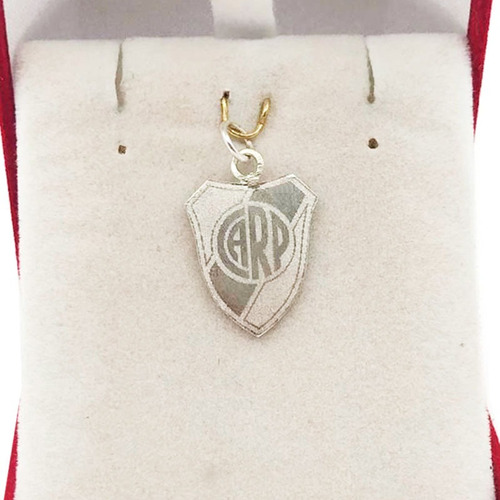 Dije Hombre River Plate Plata 925 Escudo Medalla Plata