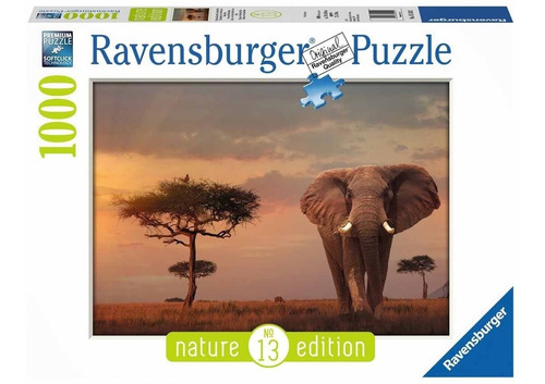 Imagen 1 de 2 de Puzzle 1000 Pz Elefante Del Masai Mara Ravensburger 151592