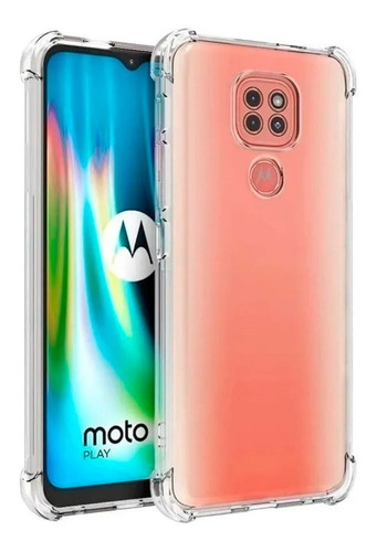 Funda Transparente Reforzada Para Motorola Moto G9 Play