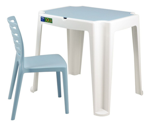 Conjunto Infantil De Mesa E Cadeira Tramontina Beni 