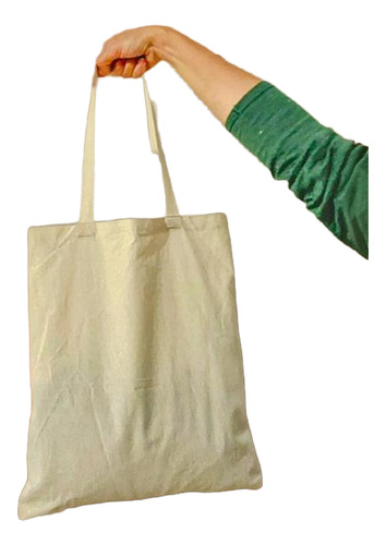 15 Bolsas Tote Bag Lienzo 35x40 Tela Lisa Mayorista Estampar