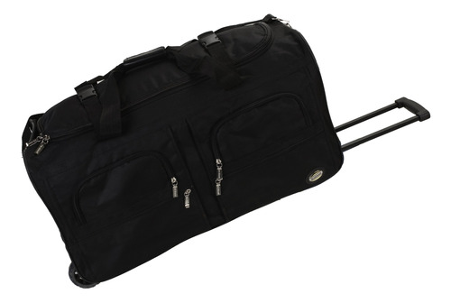 Rockland - Bolsa De Lona Con Ruedas, Negro -