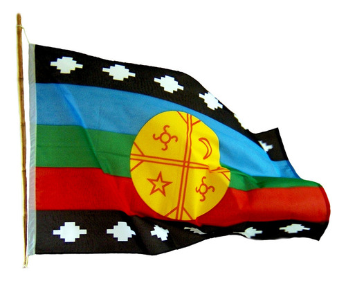 Pack 100 Banderas Mapuches 90 X 150/ Sanfex - S0088