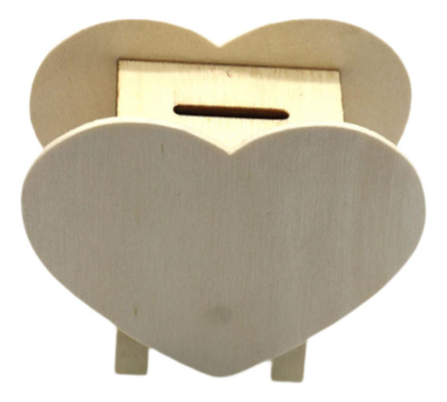 Hucha De Madera Sin Terminar, Tarro De Ahorro 11cmx10cmx5cm