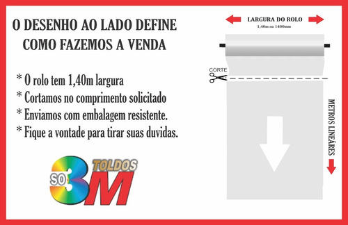 Imagem 2 de 7 de Lona Pvc Para Confecção De Toldo,barraca,cortina, Fosca