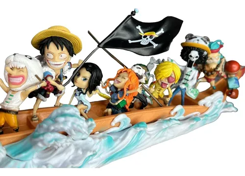 Figura Barco De Dragon 35cm Con Personajes One Piece