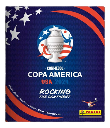 Álbum Panini Dorado Conmebol Copa América Usa 2024 Completo
