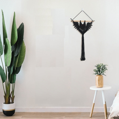 Macramé Con Forma De Murciélago Para Colgar En La Pared, Dec