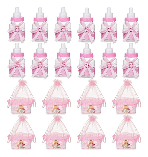 Set De 24 Botellas De Caramelo Y Bolsas De Dulces Para Baby