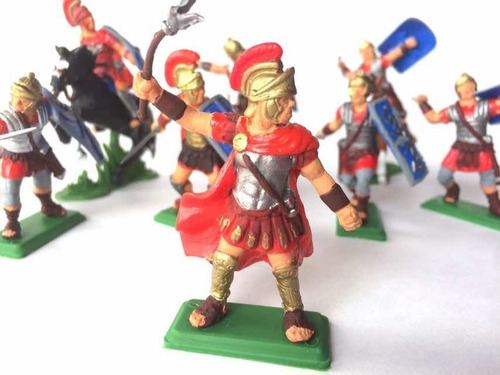 Set De Romanos X 10 Soldaditos Pintados A Mano!
