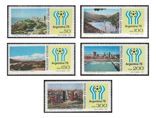 Mundial De Fútbol Argentina '78 - Serie Mint - Gj 1806-1810