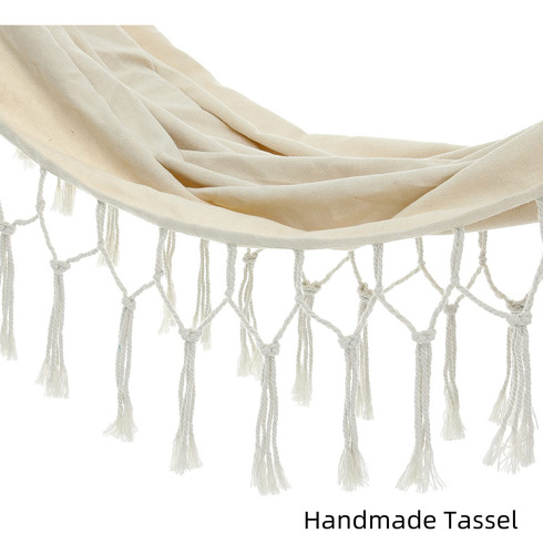 Hamaca Doble Bohemia De Macramé Para 2 Personas Con Borlas M