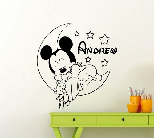 Adesivo De Parede Mickey Mouse Md4 Quarto De Bebê Decoração