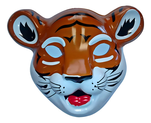 Mascara Plastica Tigre X 6 Unidades - Cotillón Waf