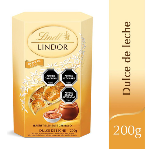 Chocolate Lindt Bombon Lindor Dulce De Leche 200g