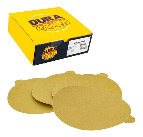 50 Lijas Orbital Adhesivas Dura-gold 15cm Grano 150