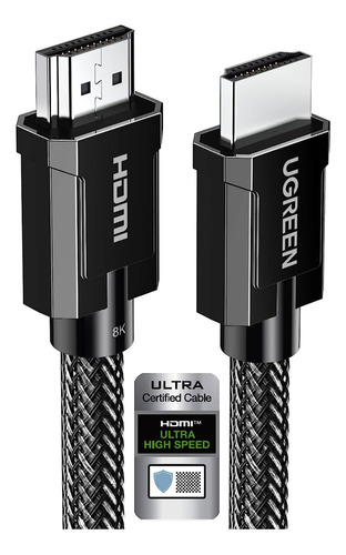 Ugreen Cable Hdmi 2.1 De 8k 4k 48gbps Certificado 5mts