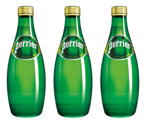 Água Mineral Perrier Gaseificada 330ml 03 Unidades