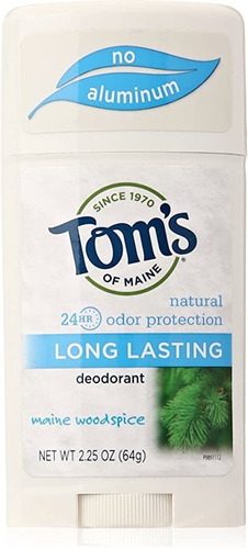 Aluminum-free Deodorant, Long Lasting, Main Woodspice, 2.25