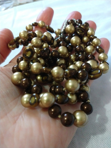 Colar Maiorca Torsize Colar De Pulseira Marrom Dourado