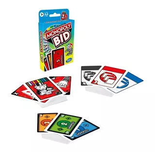 Juego De Cartas Monopoly Bid, Mesa Y Portatil, Hasbro Gaming