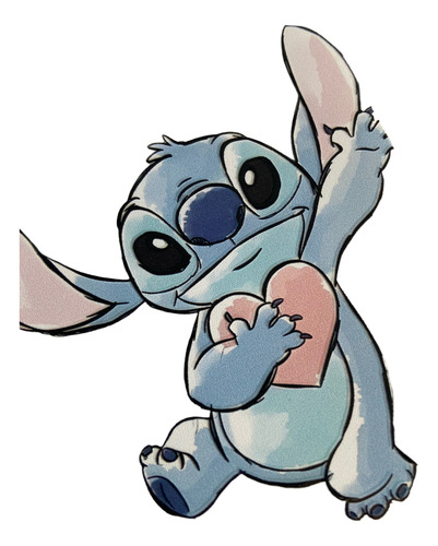 Funda Para Iphone 16 Normal Stitch Marmoleada Azul Claro Stitch