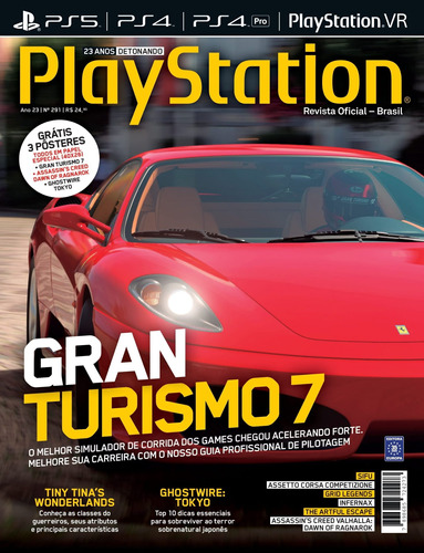 Revista PlayStation 291, de a Europa. Editora Europa Ltda., capa mole em português, 2022