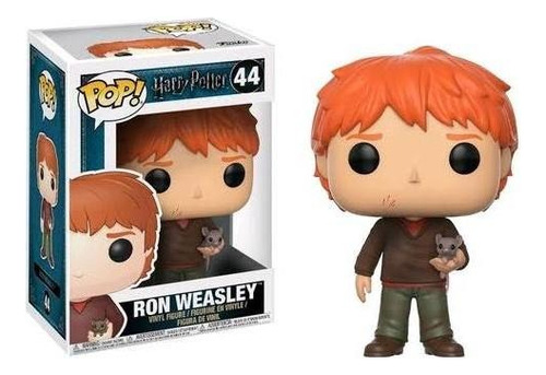 Figura de acción  Ronald Bilius "Ron" Weasley With Scabbers 14938 de Funko Pop! Movies