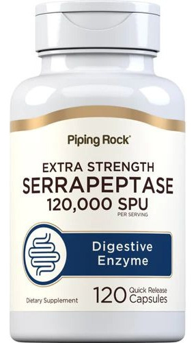 Pipingrock Enzima Serrapeptase Gastrorresistente 120 Caps