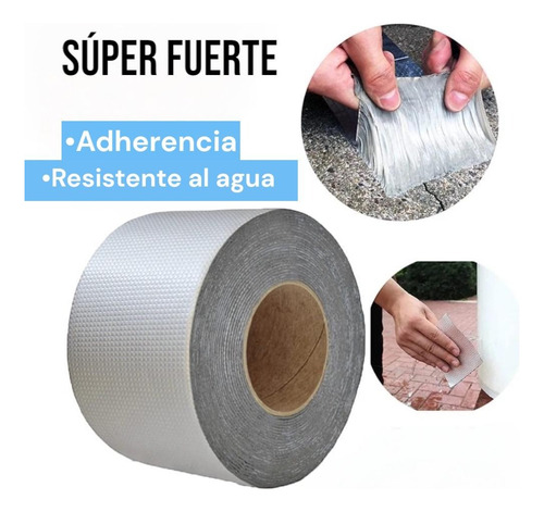 Cinta Tapagoteras Para Techo Adhesiva 5 Cm X 5 Metros