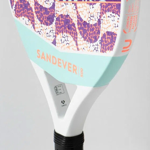 Raquete Beach Tennis Btr 500 Fibra De Vidro Sandever Cor Roxo